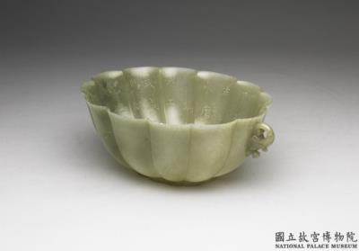 图片[2]-Jade flower-shaped bowl with two bud-shaped handles, Mughal Empire-China Archive